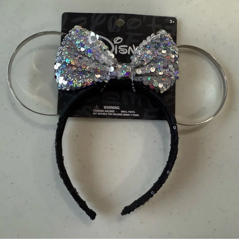 [Disney] NWT Metal and Sequin Mickey Ears